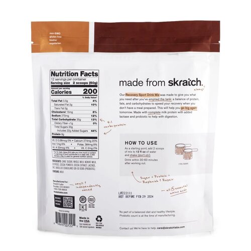 Skratch Labs Skratch Labs Recovery Sport Drink Mix Chocolat