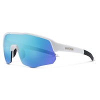 Lunettes Cadence White/Polar Blue Mirror