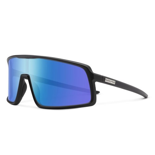 Suncloud Lunettes Suncloud Upshot Matte Black/Polarized Blue Mirror