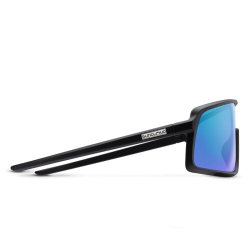 Suncloud Lunettes Suncloud Upshot Matte Black/Polarized Blue Mirror