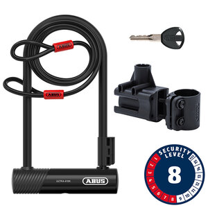 Abus Ultra 410K U-Lock + Cobra Cable