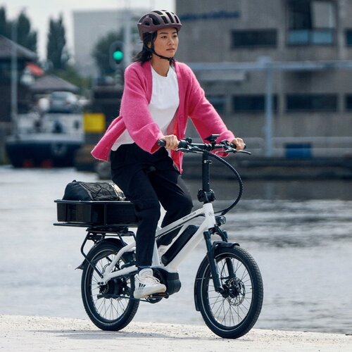 Riese & Muller Riese & Muller Tinker2 Vario 545WH Kiox 300 w/ Cargo - Crystal White | Electric Bike