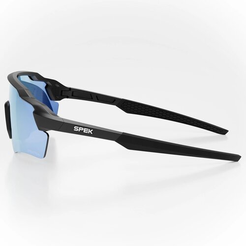 Spek Optics Lunettes Spek Stryve II Noir Mat/Bleu Miroir Glacier Spektra