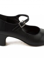 SoDanća FL12  Marisol Flamenco Shoe-Leather  BLACK