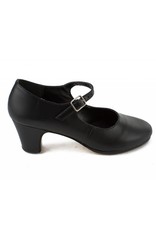 SoDanća FL12  Marisol Flamenco Shoe-Leather  BLACK