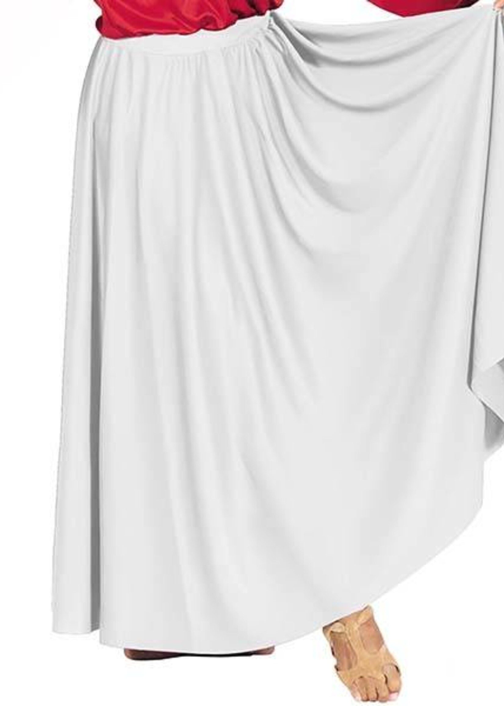 Eurotard 13778p- Adult Plus Size Lyrical Circle Skirt White OSFA