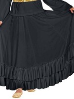 08803 Adult Flamenco Skirt BLACK