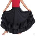 Eurotard 08803C Child Flamenco Skirt BLACK