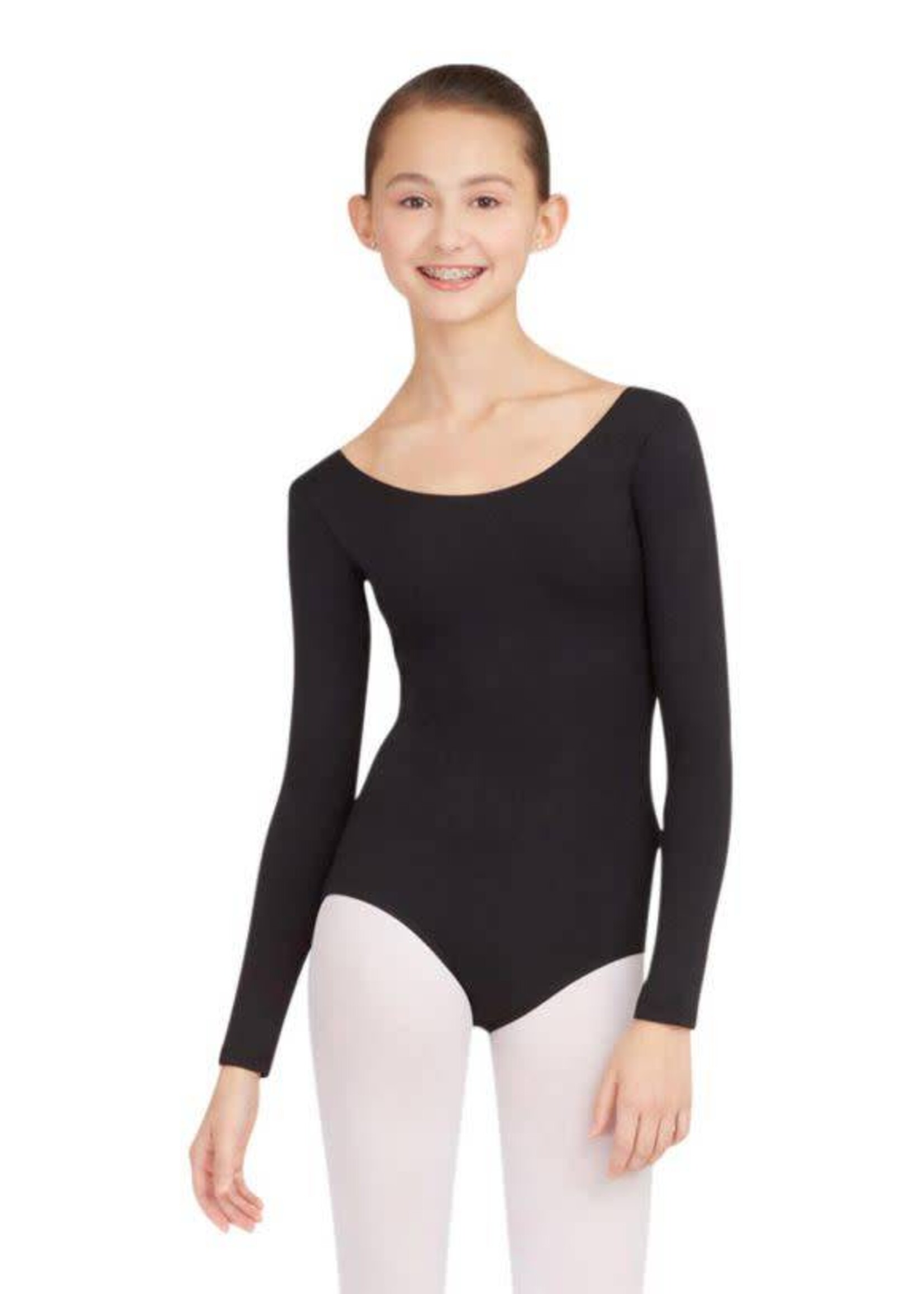 Capezio TB135 Long Sleeve Leotard Black