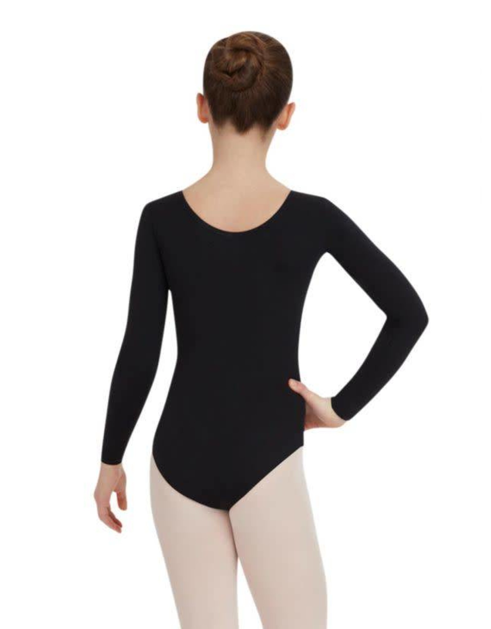 TB134C Long Sleeve Leotard BLACK - Dancing Doll Dancewear