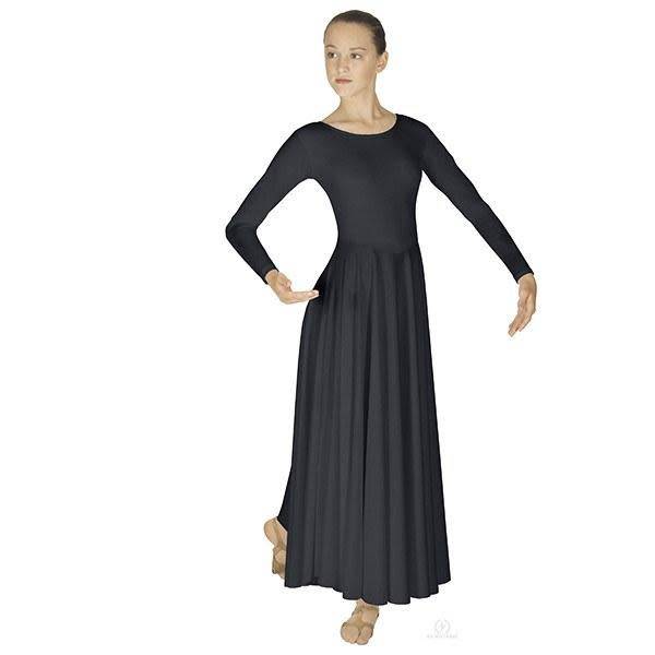 13524 Adult Dancer Dress BLACK - Dancing Doll Dancewear