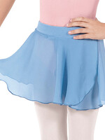 Eurotard 10127 Girls Mock Pull Up Wrap Skirt Lt Blue