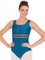 Eurotard 59899 WOMEN'S STRIPED MESH TANK LEOTARD