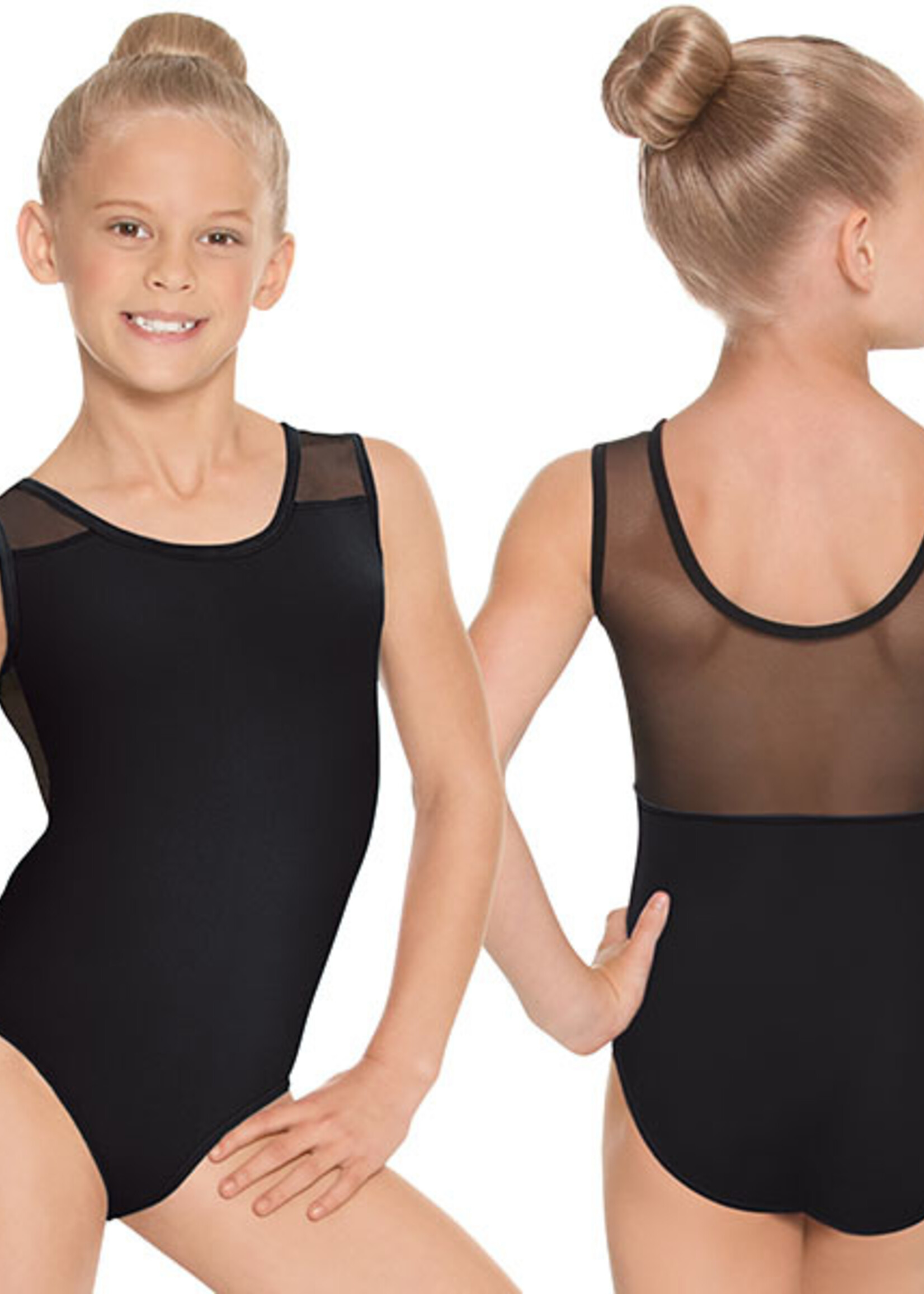Eurotard 44586C CHILD MESH BACK TANK LEO BLACK
