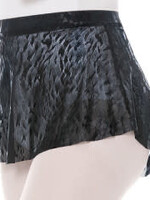 Eurotard 78121 WOMENS Impression mesh high low skirt