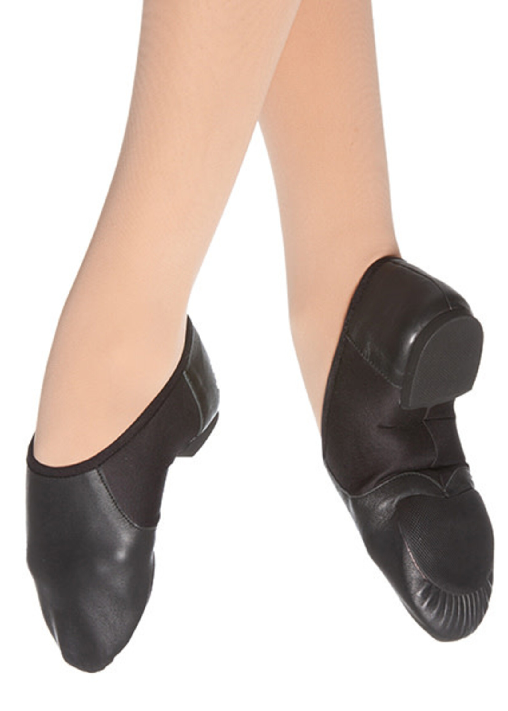 Eurotard A2054C  Child Leather Jazz Shoe Slip On Black