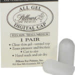 PILLOWS FOR POINTES PFP8 DURABLE DIGITAL (TOE) CAP LG FABRIC OUT /GEL IN