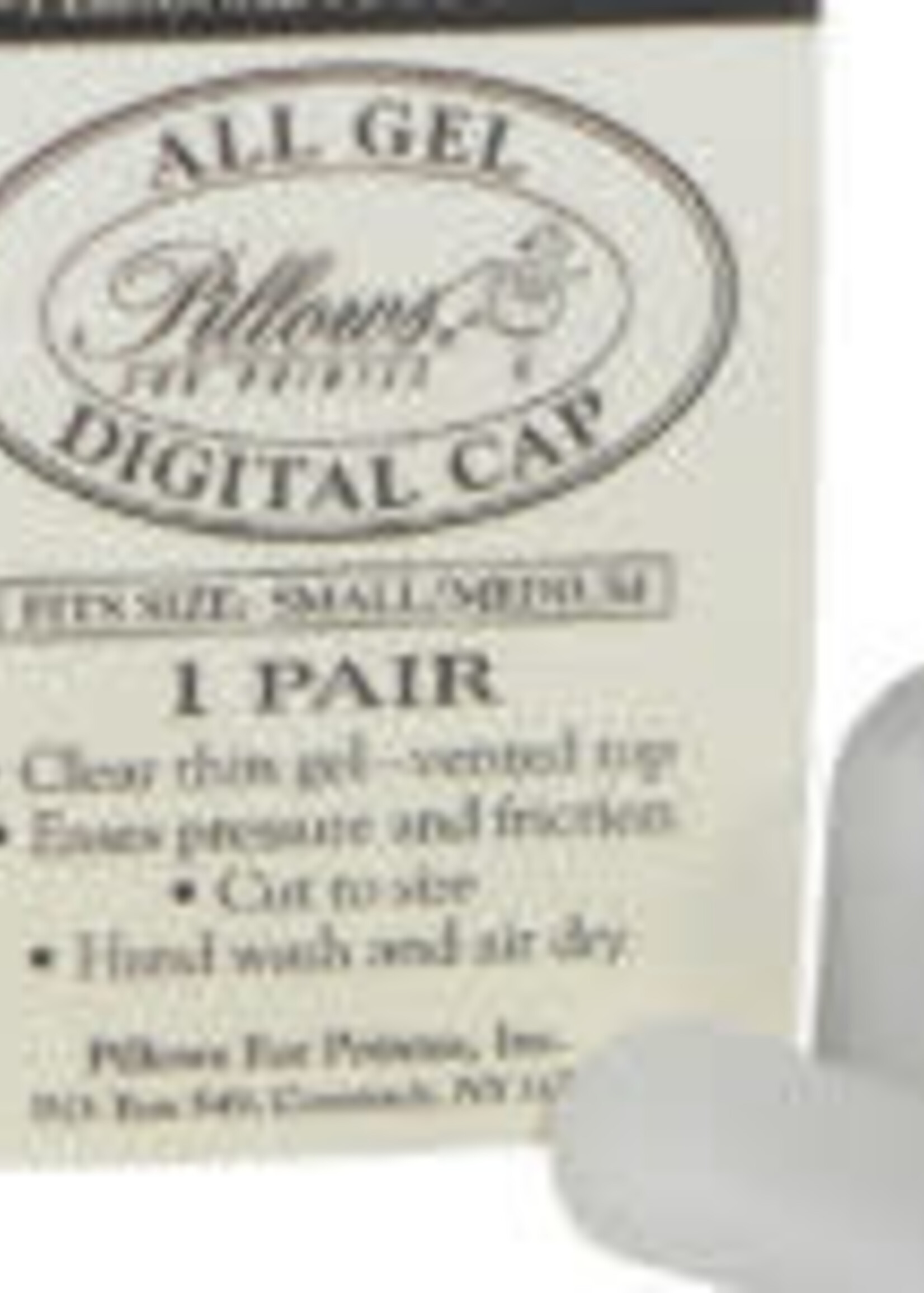 PILLOWS FOR POINTES PFP8 DURABLE DIGITAL (TOE) CAP LG FABRIC OUT /GEL IN