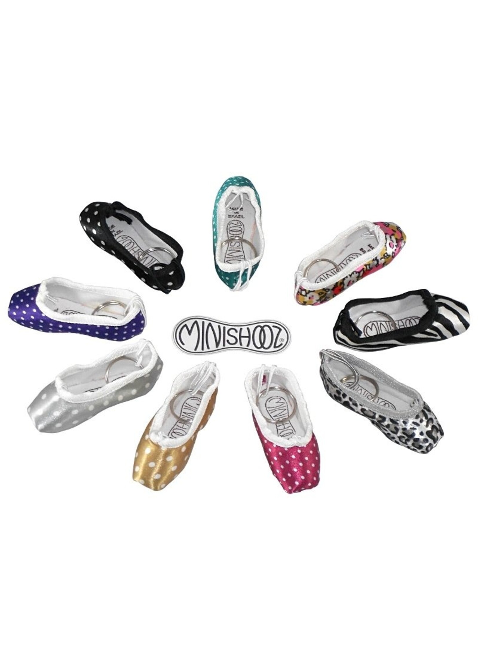 PILLOWS FOR POINTES PPS Mini Pointe Shoes Key Chain Pattern