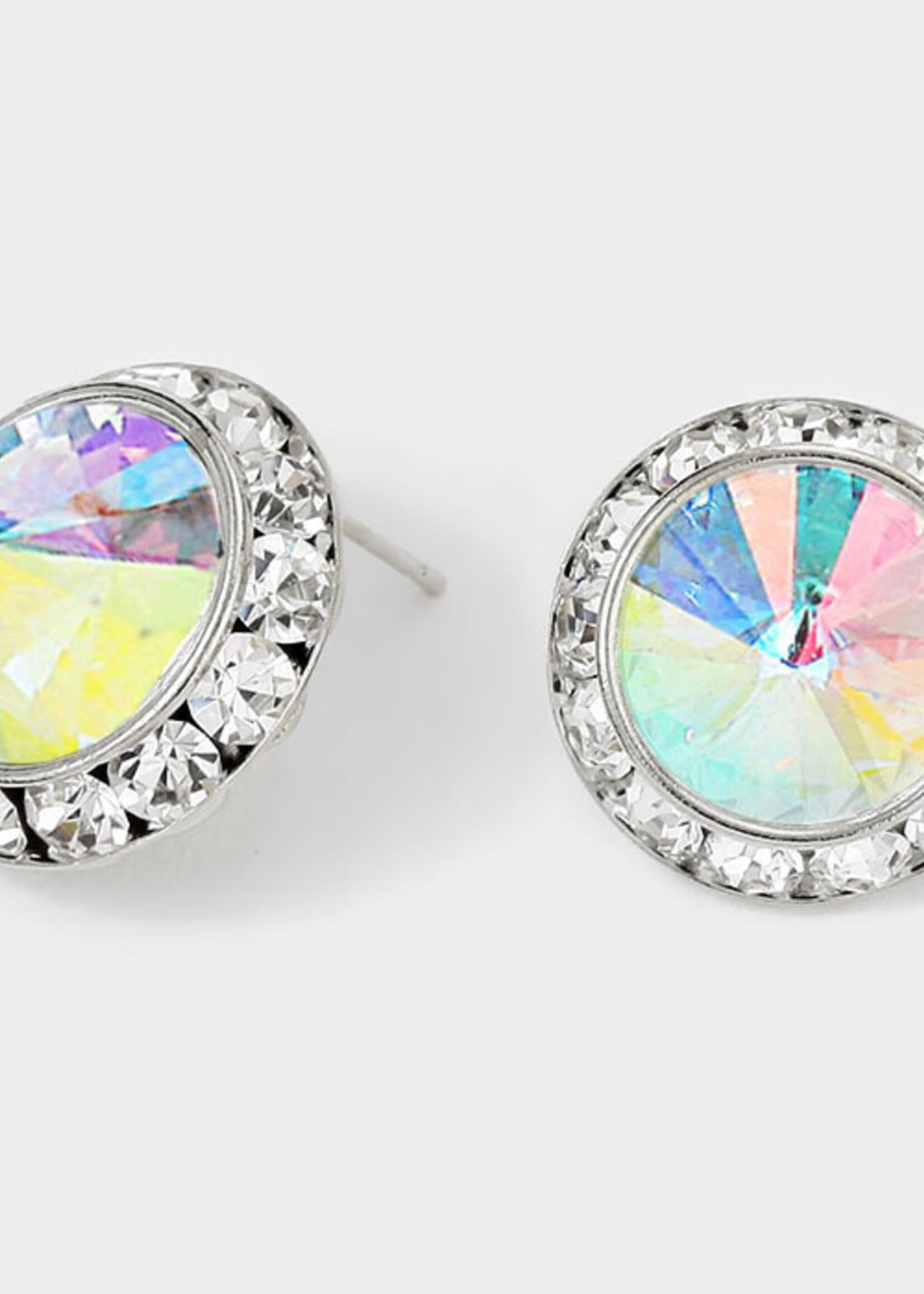 CRE1114-02-SV-AB-CL-0.8W LARGE POST EARRINGS