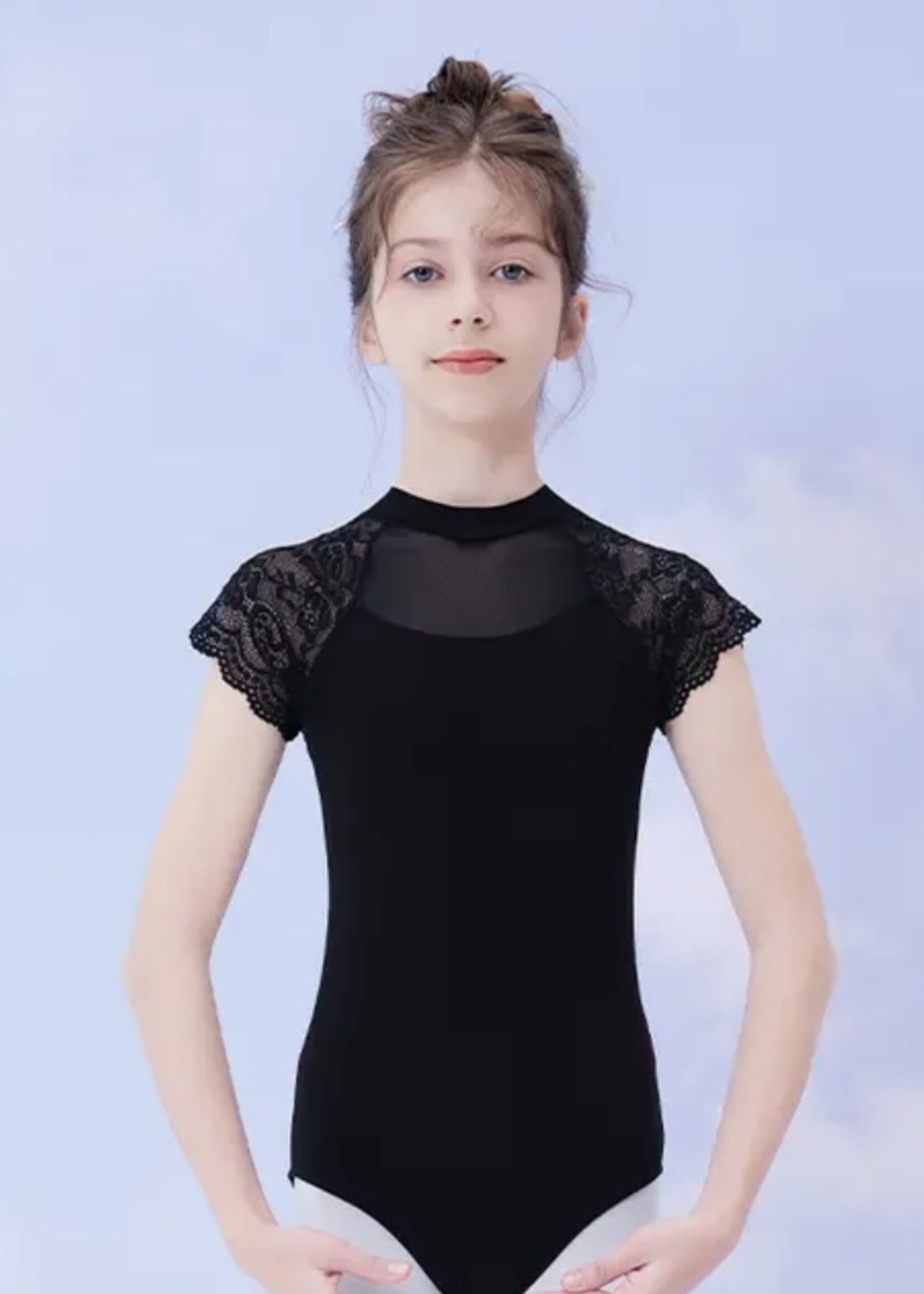 DD CHILD HIGH NECK LACE SLEEVE 2/10
