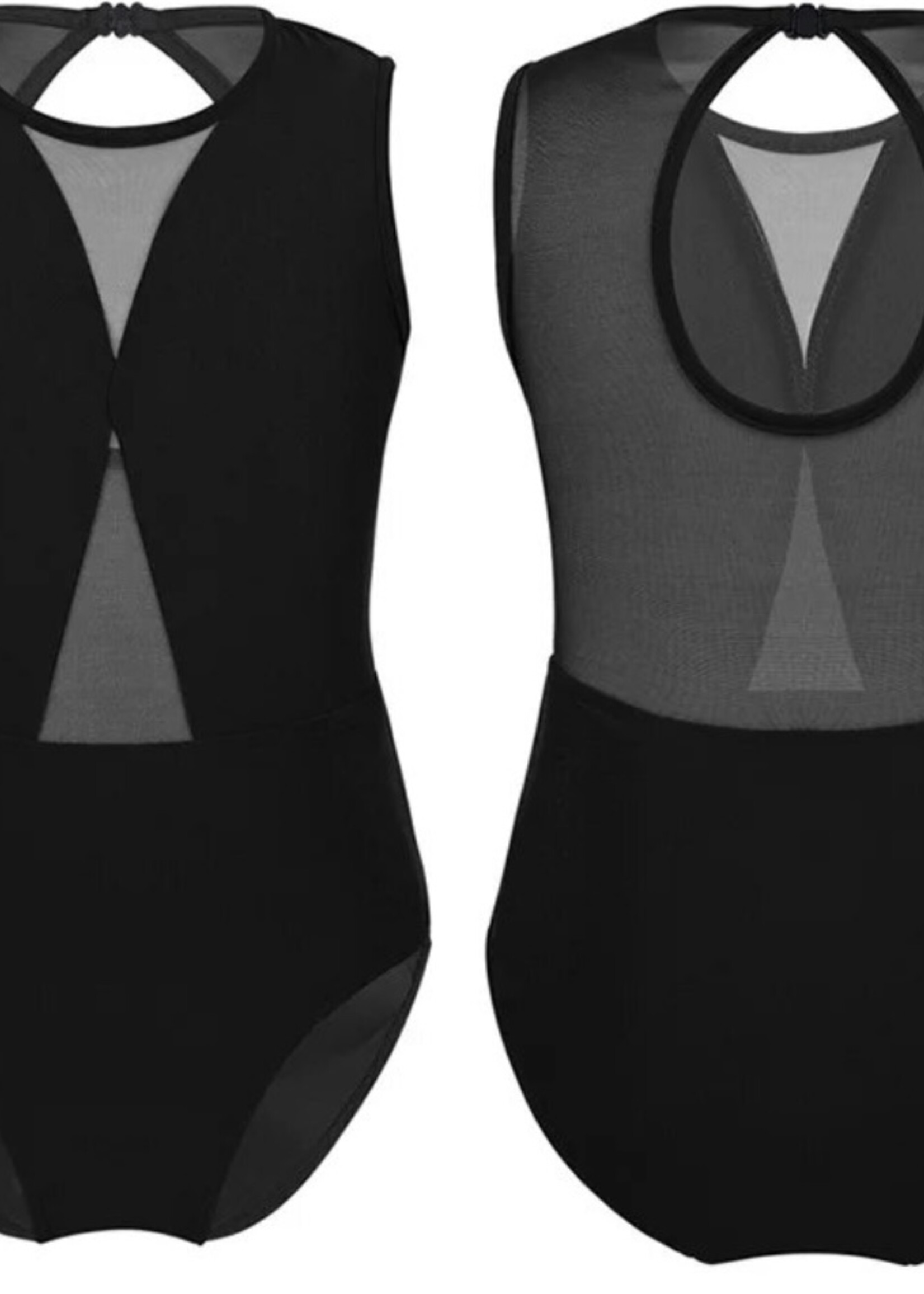 DD CHILD SLEEVELESS MESH OPEN BACK LEOTARD 2/10