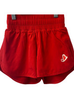BBHARTS BB RED ATHLETIC ADULT SHORTS