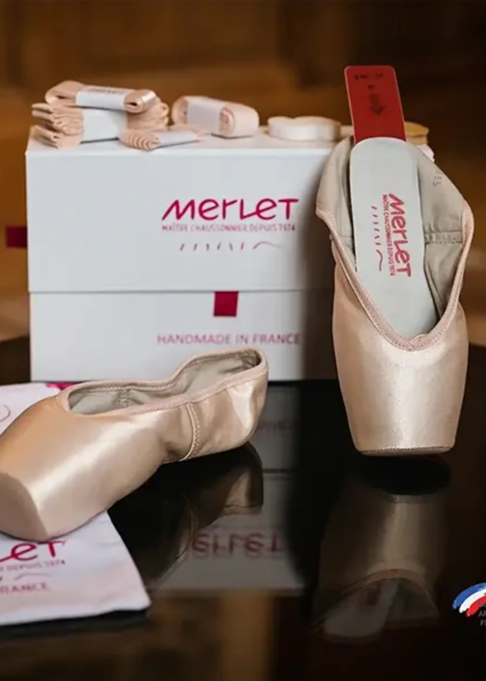 MERLET MERLET LISA POINTE SHOE W/ BOX & ACCESSORIES