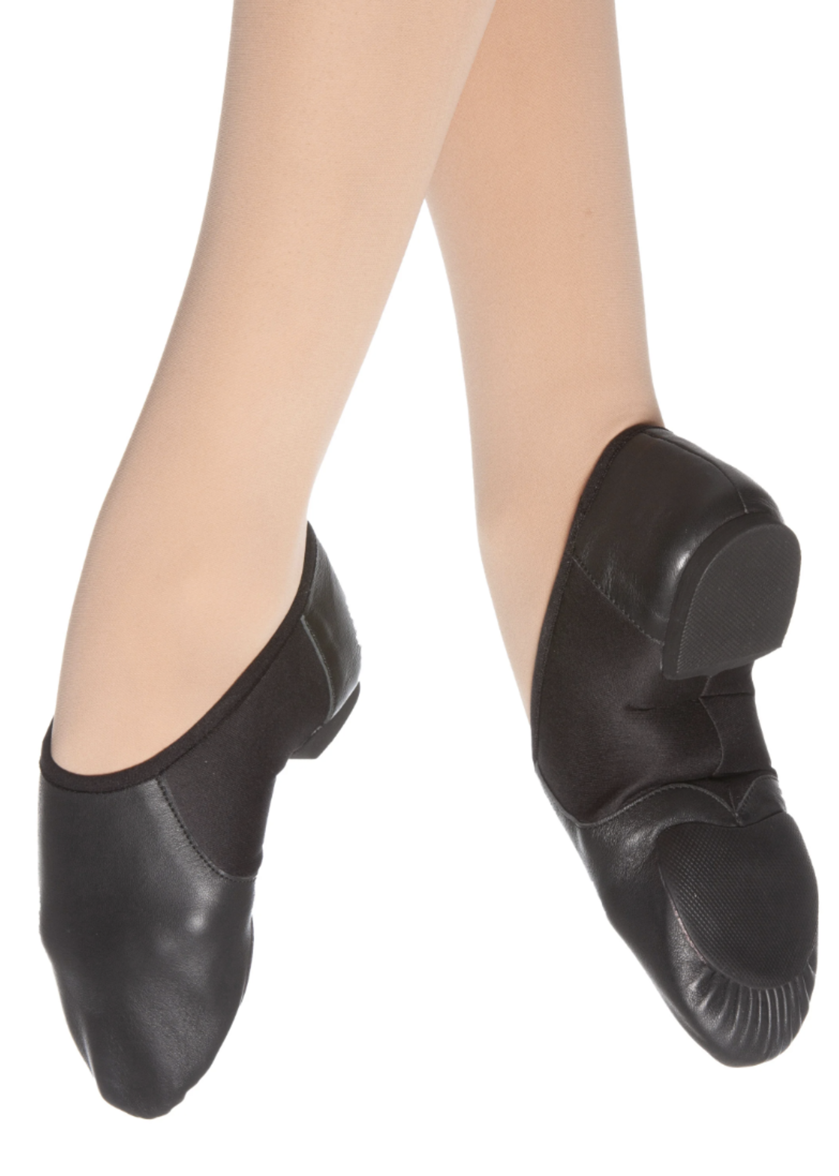 Eurotard A2054C  Child Leather Jazz Shoe Slip On Black