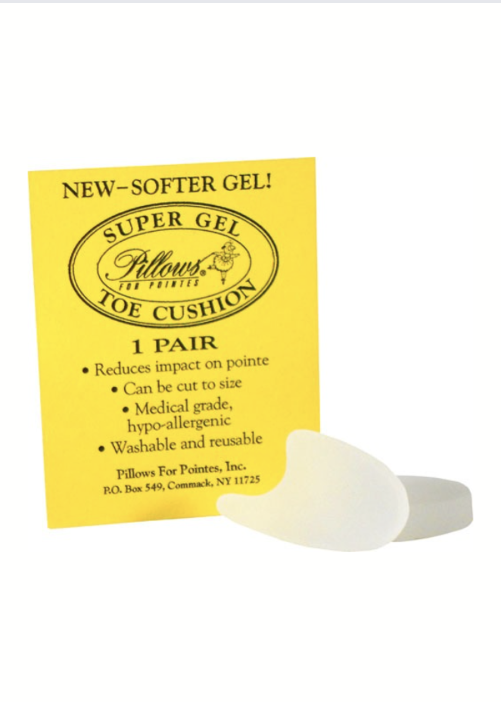 PILLOWS FOR POINTES SUPER GEL TOE CUSHIONS Large Size