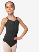 SoDanća SL114 CHILD CAMISOLE PINCH FRONT AND BACK LEOTARD BLACK