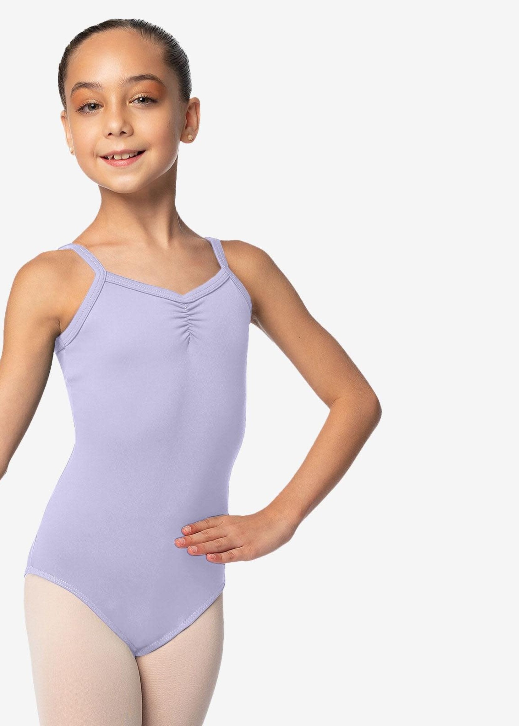 SoDanća SL114 CHILD CAMISOLE PINCH FRONT AND BACK LEOTARD