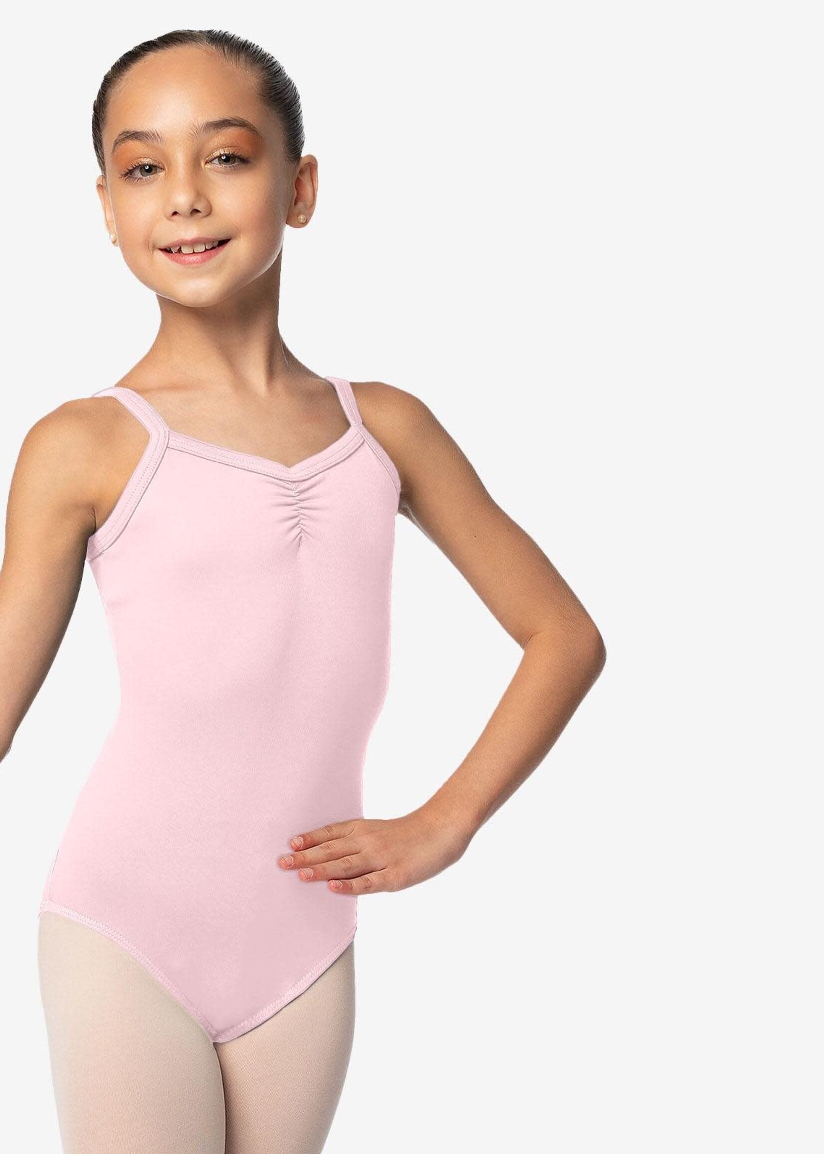 SoDanća SL114 CHILD CAMISOLE PINCH FRONT AND BACK LEOTARD