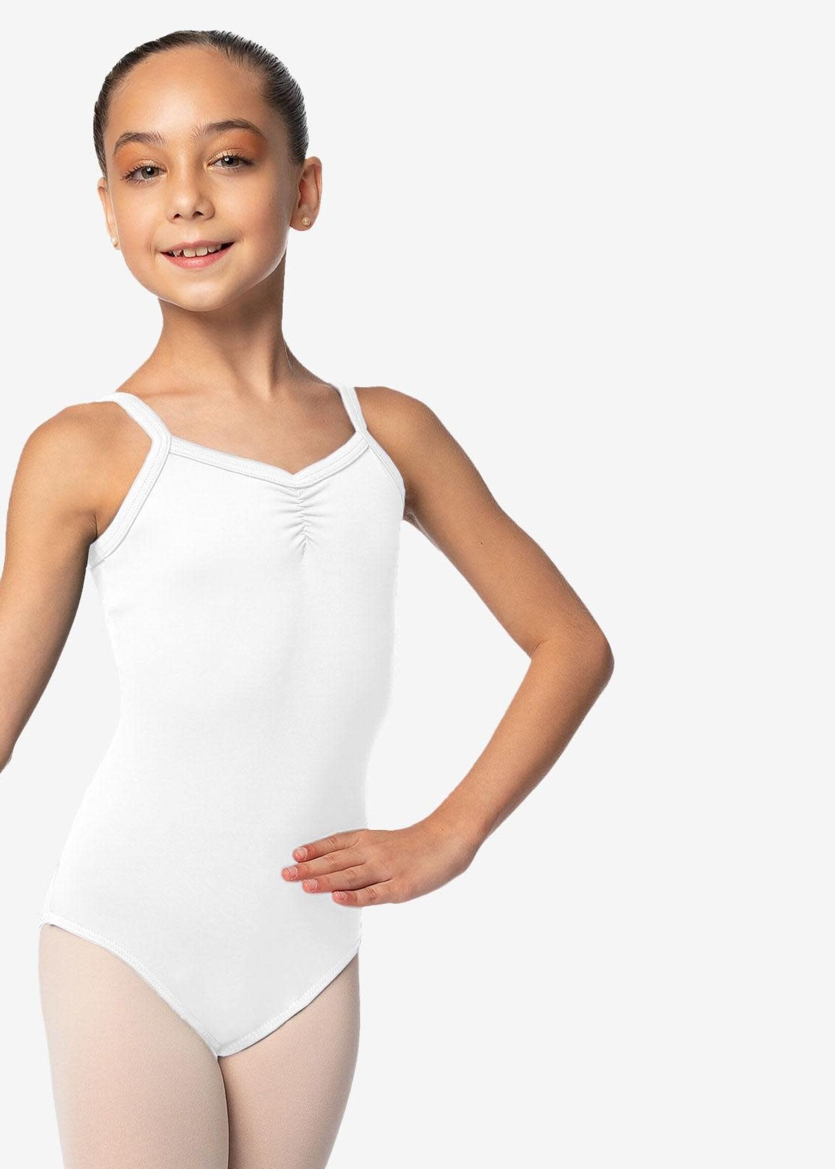 SoDanća SL114 CHILD CAMISOLE PINCH FRONT AND BACK LEOTARD