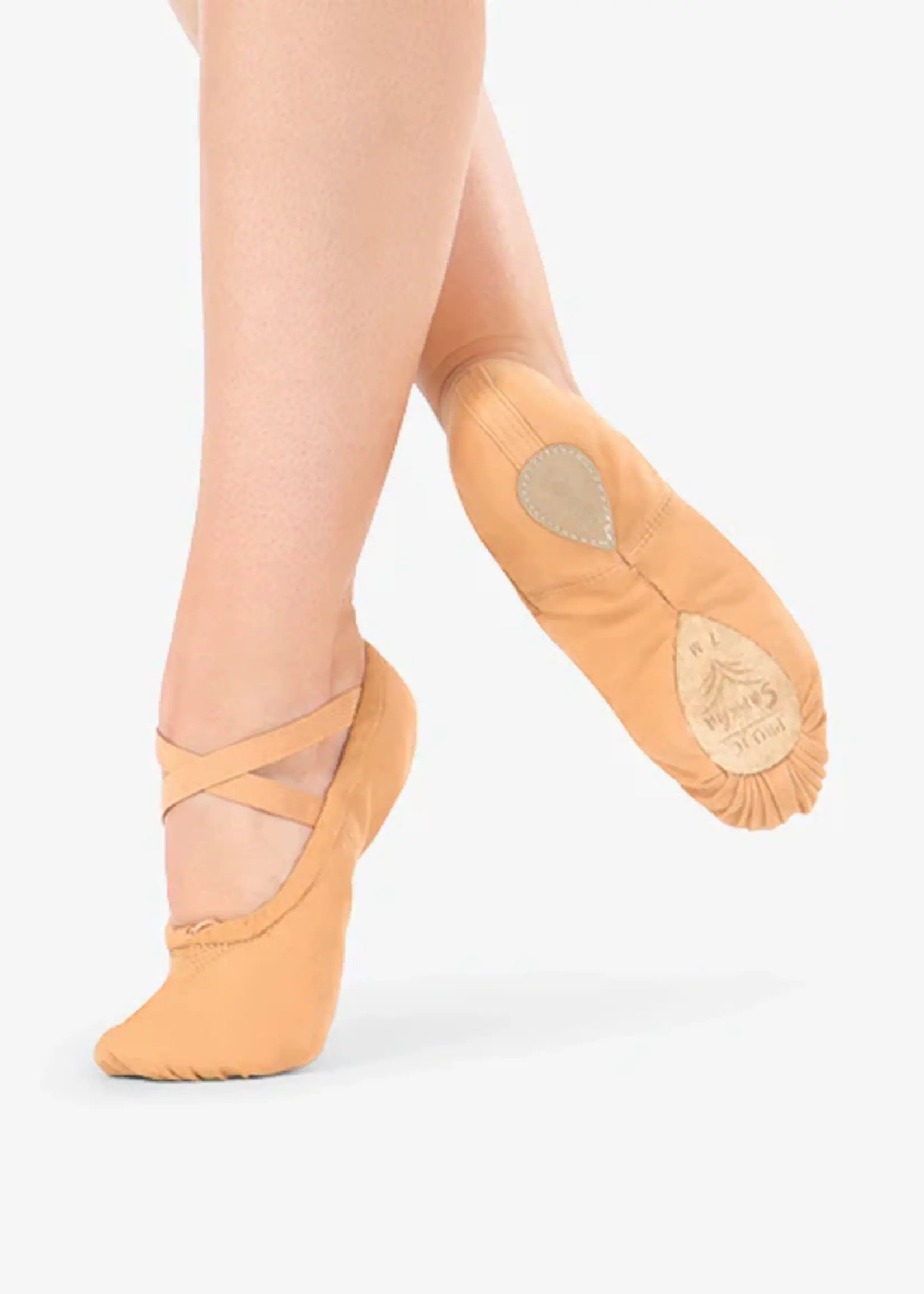 Sansha Pro1C  Split Sole Canvas Ballet Slipper  FLESH