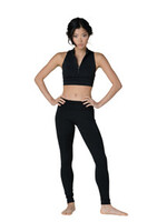 Danshuz DT 22402A HI WAISTED LEGGING WITH MESH BLACK