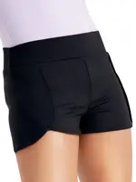 Capezio SE1081W Short w/ Built in Brief - ADULT HUNTER GREEN
