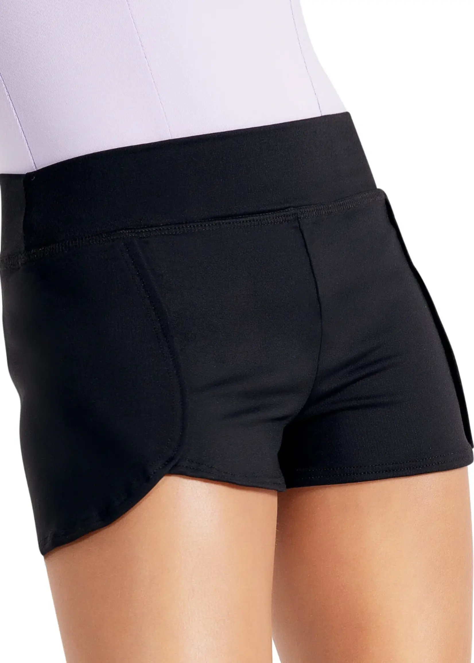 Capezio SE1081W Short w/ Built in Brief - ADULT HUNTER GREEN