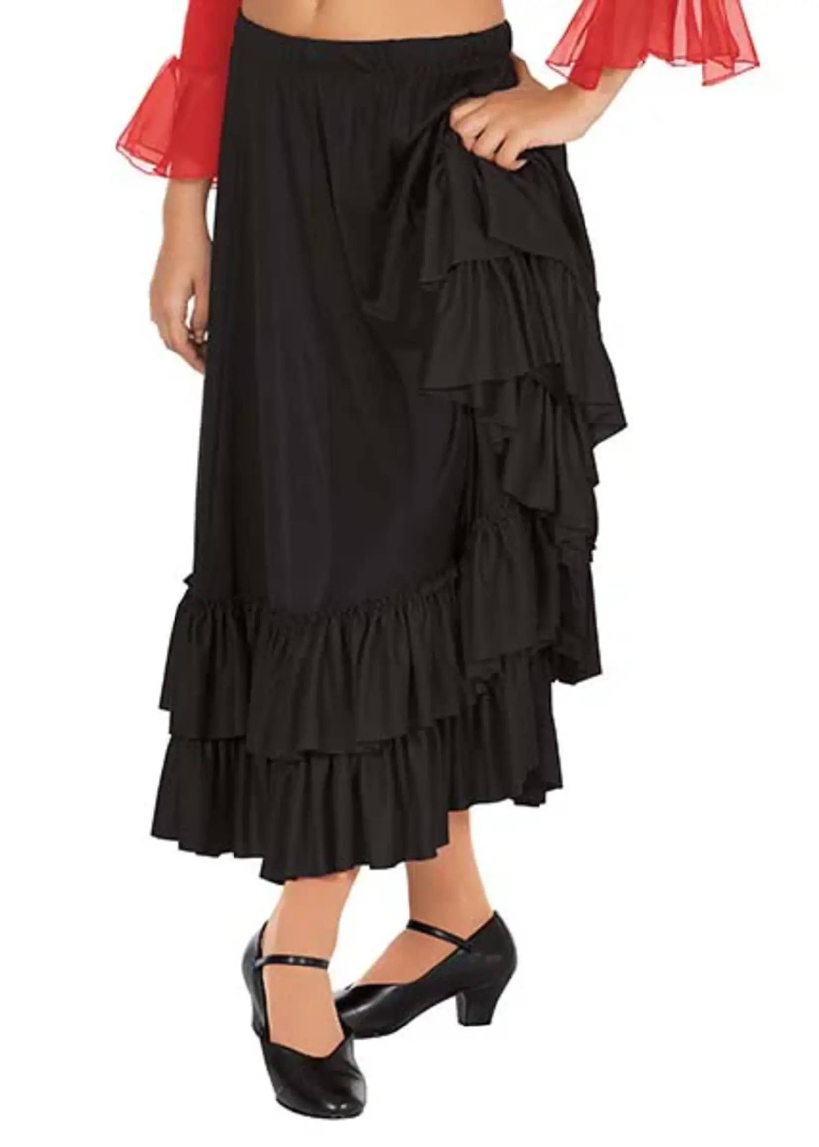 Eurotard 08803C Child Flamenco Skirt BLACK