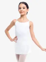 Eurotard SL61 Child pull on, sheer mock wrap skirt with cotton Lycra waistband.
