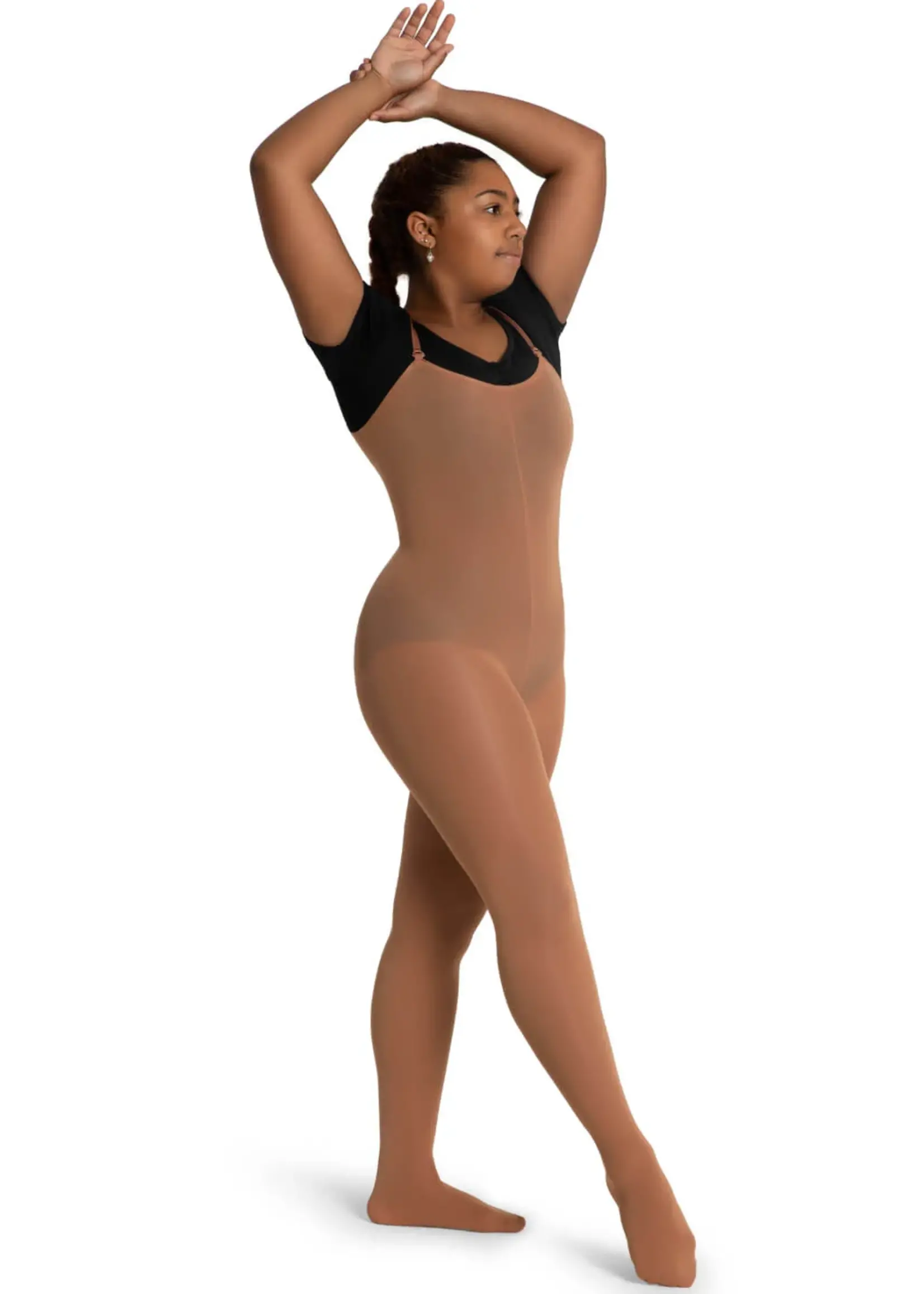 Capezio 1811W ADULT CONVERTIBLE  BODYTIGHT  DARK SUNTAN