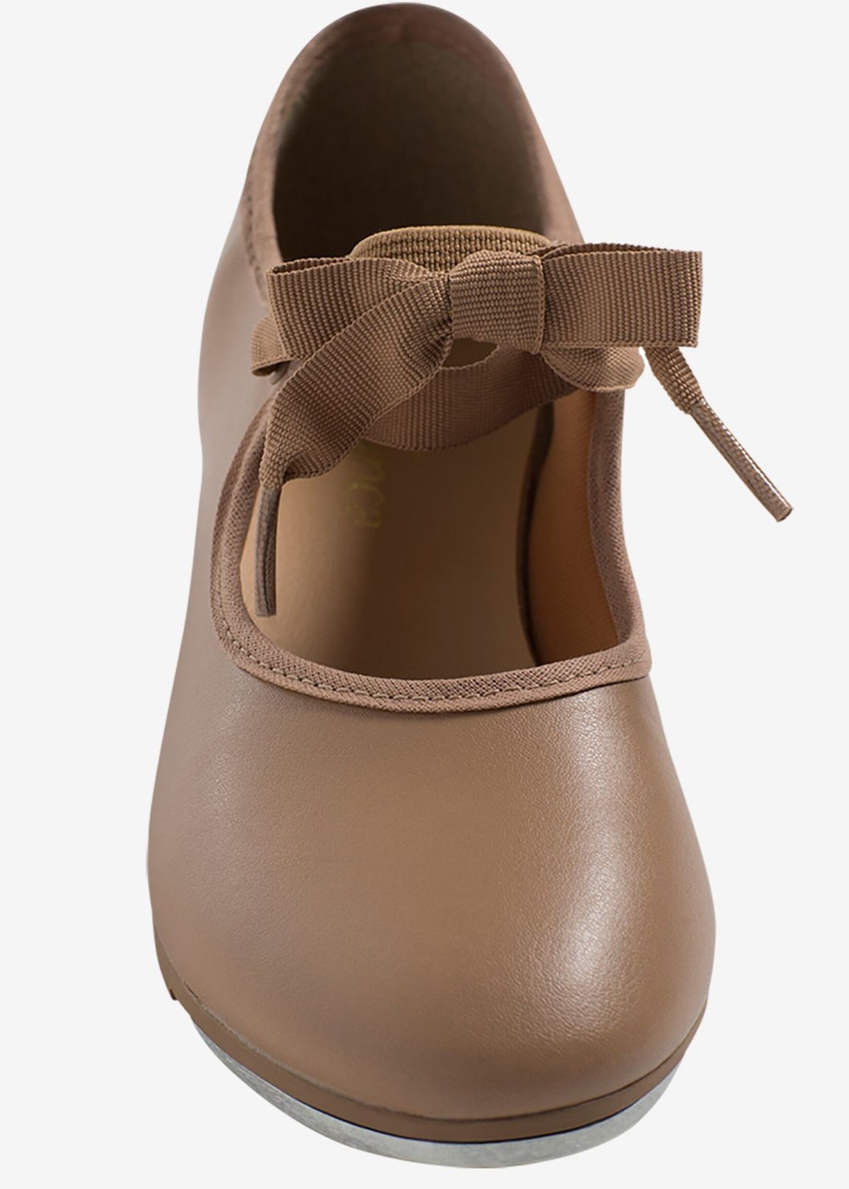 SoDanća TA35 TAP SHOE  VZ CARAMEL W/ RIBBON TIE