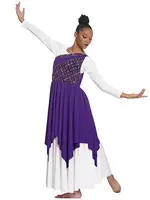 Eurotard 85567 Womens Divine Royalty Asymmetrical Praise Tunic
