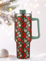 MS087 XMAS STAINLESS STEEL CUP TUMBLER