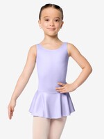 SoDanća SL179 Child Tank, microfiber leotard with princess seams and attached microfiber skirt