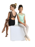 Danshuz 23101C Cap length sleeveless Child Black leotard with mesh back