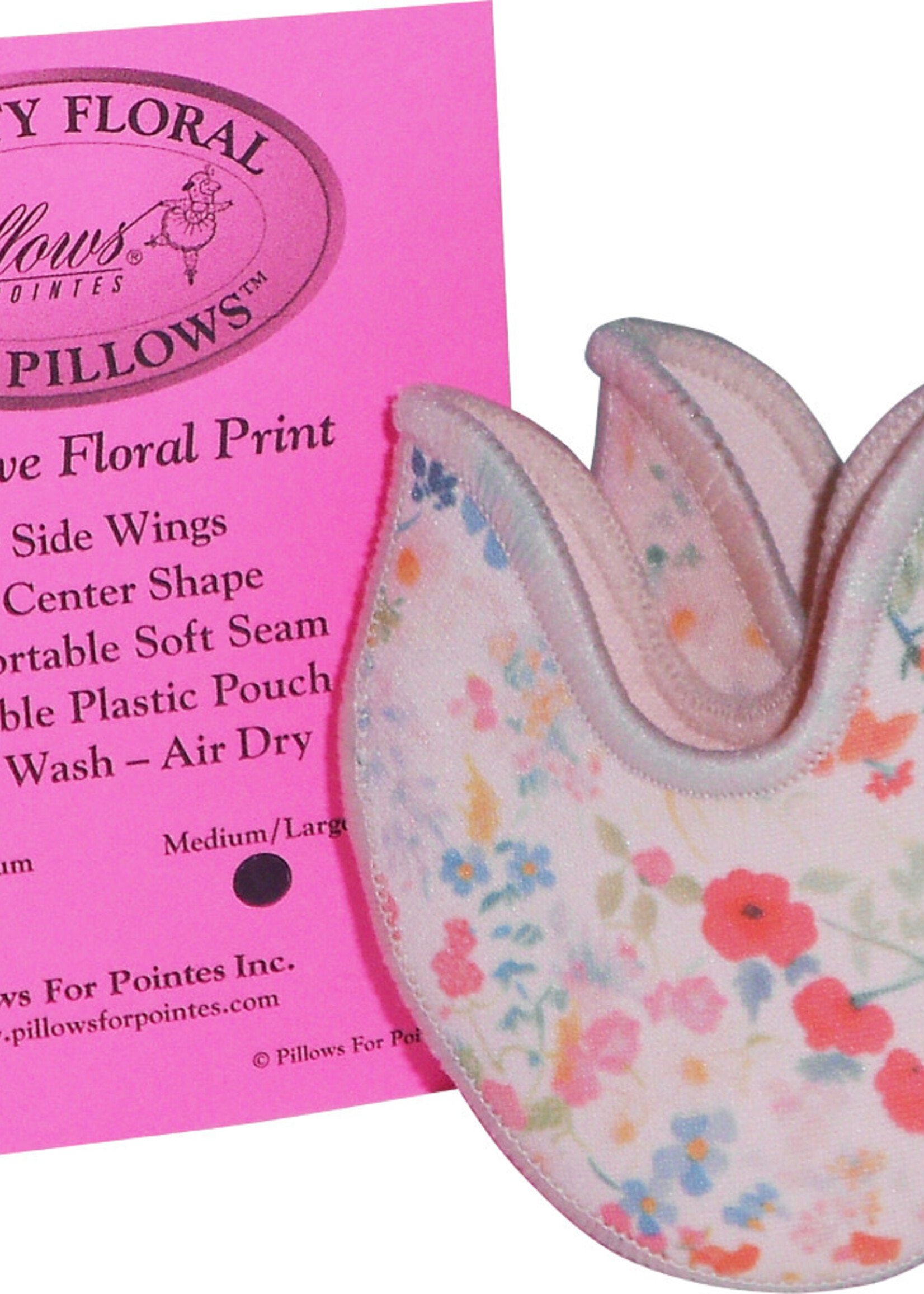 PILLOWS FOR POINTES PFTP PRETTY FLORAL TOE PILLOW - MD/LG