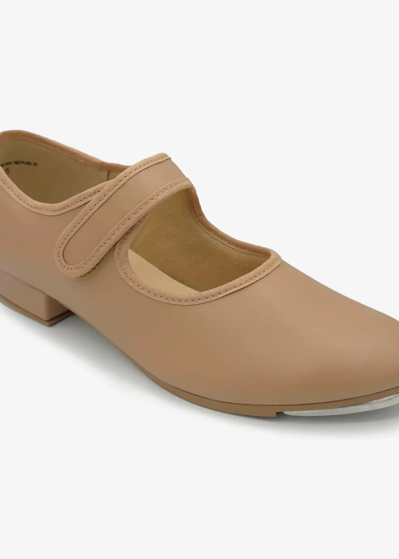 SoDanća TA38 CARAMEL MATTE ADULT TAP SHOE W/ VELCRO