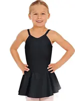 Eurotard 44453 - Girls Microfiber Camisole Dance Dress BLACK