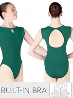 Eurotard 44494 - Womens Microfiber Boatneck Leotard HUNTER GREEN
